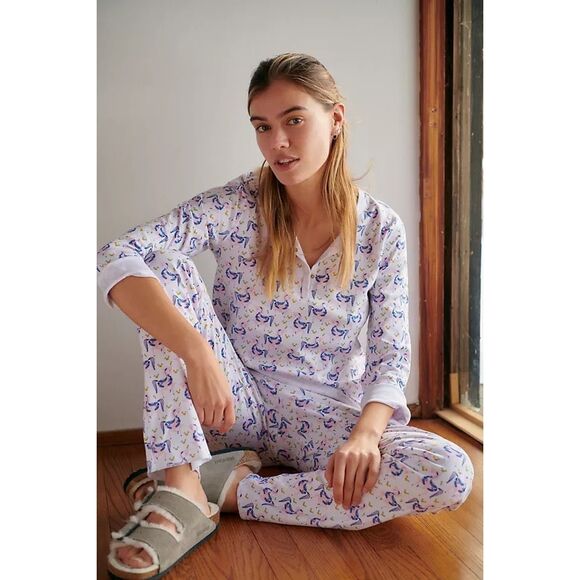 Roller Rabbit Unicorn Pajama Set - M - Picture 1 of 16